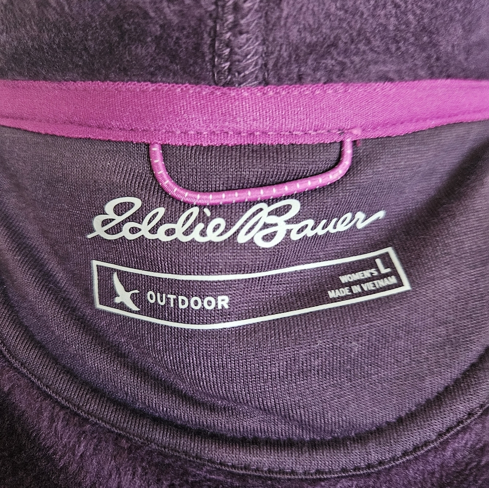 Eddie Bauer Purple Hooded Full-Zip Jacket - Picture 3 of 7
